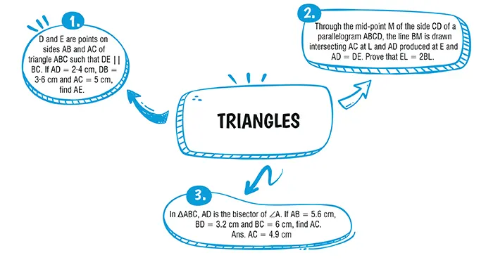 triangle class 10 important questions and answers